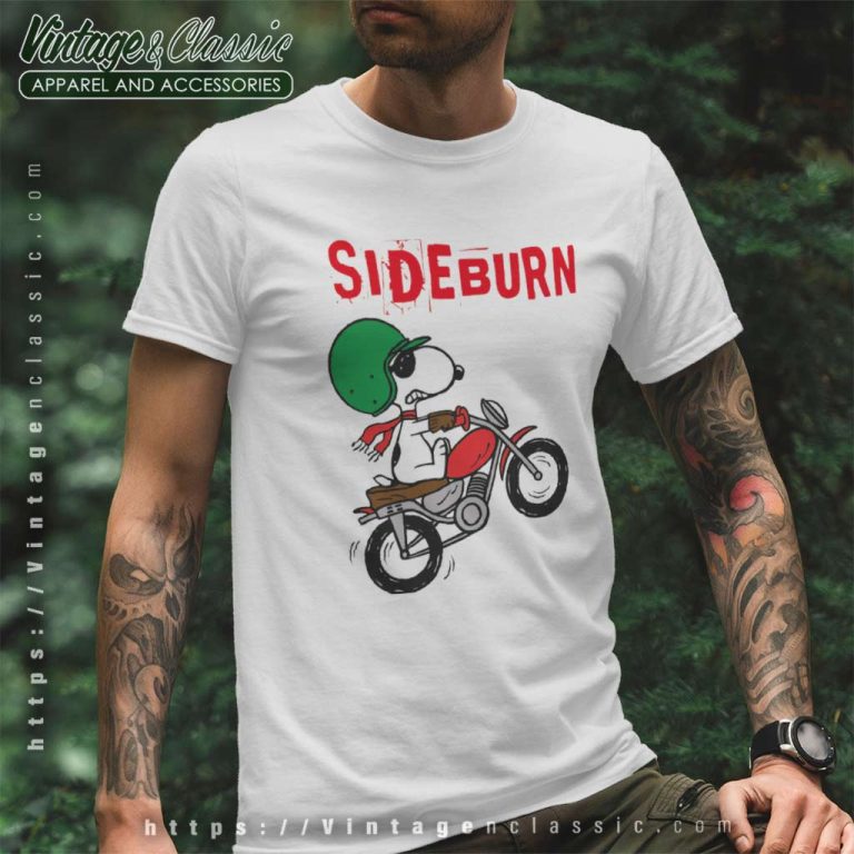 Sideburn Snoopy Motorbike T Shirt Sideburn Snoopy Motorbike T Shirt