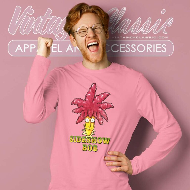 Sideshow Bob The Simpsons Matt Grogning Long Sleeve Tee Sideshow Bob The Simpsons Matt Grogning Long Sleeve Tee