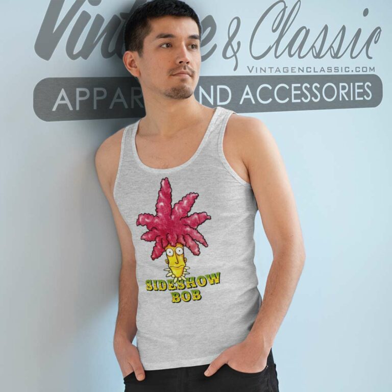 Sideshow Bob The Simpsons Matt Grogning Tank Top Racerback Sideshow Bob The Simpsons Matt Grogning Tank Top Racerback