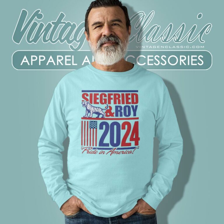 Siegfried And Roy 2024 Pride In America Long Sleeve Tee Siegfried And Roy 2024 Pride In America Long Sleeve Tee