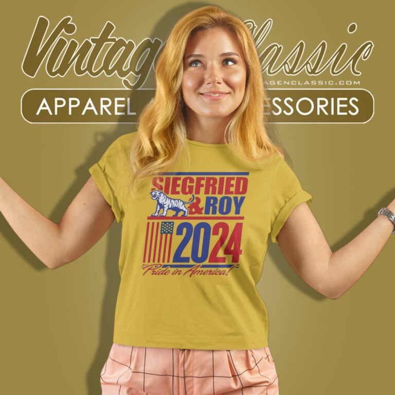 Siegfried And Roy 2024 Pride In America Women T Shirt Siegfried And Roy 2024 Pride In America Women T Shirt