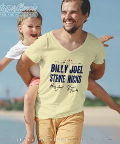 Signature Billy Joel Stevie Nick Tour 2023 Shirt 5 Signature Billy Joel Stevie Nick Tour 2023 V Neck TShirt