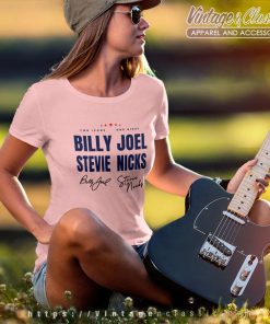 Signature Billy Joel Stevie Nick Tour 2023 Shirt 6 Signature Billy Joel Stevie Nick Tour 2023 Women TShirt