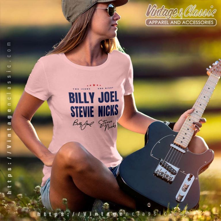 Signature Billy Joel Stevie Nick Tour 2023 Women TShirt Signature Billy Joel Stevie Nick Tour 2023 Women TShirt