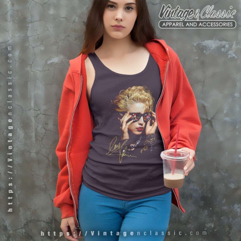 Signature Madonna The Celebration Tour Tank Top Racerback Signature Madonna The Celebration Tour Tank Top Racerback