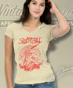 Silent Hill Silent Red Thing V Neck TShirt