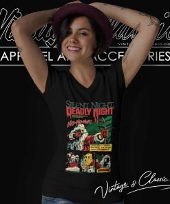 Silent Night Deadly Night Ho Ho Ho V Neck TShirt