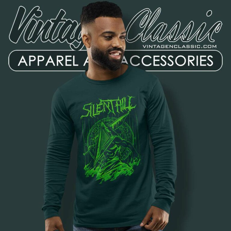 Silent Red Thing Silent Hill Pyramid Head Long Sleeve Tee Silent Red Thing Silent Hill Pyramid Head Long Sleeve Tee