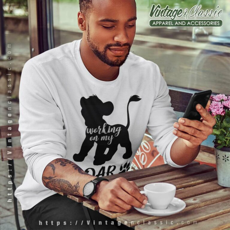 Simba Working On My Roar Lion King Cartoon Sweatshirt Simba Working On My Roar Lion King Cartoon Sweatshirt