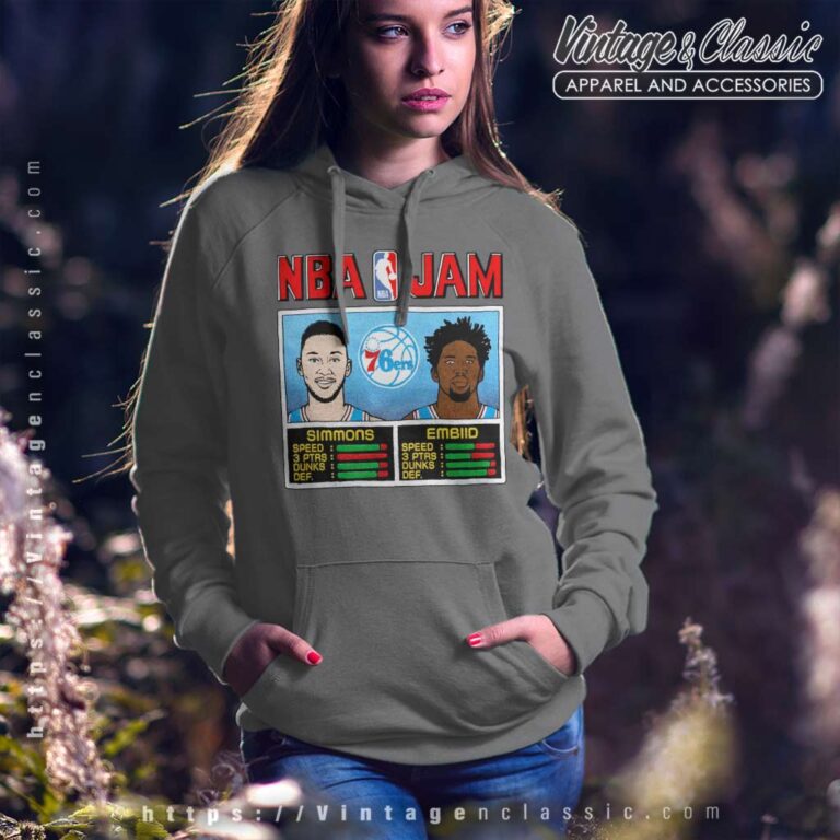 Simmons Embiid Philadelphia 76ers Hoodie Simmons Embiid Philadelphia 76ers Hoodie