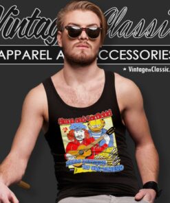 Simon And Garfield Hello Lasagna My Old Friend Tank Top Racerback