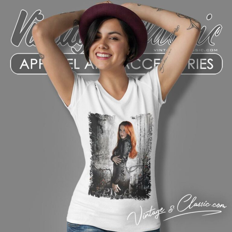 Simone Simons Epica Requiem For The Indifferent Shirt V Neck TShirt Simone Simons Epica Requiem For The Indifferent Shirt V Neck TShirt