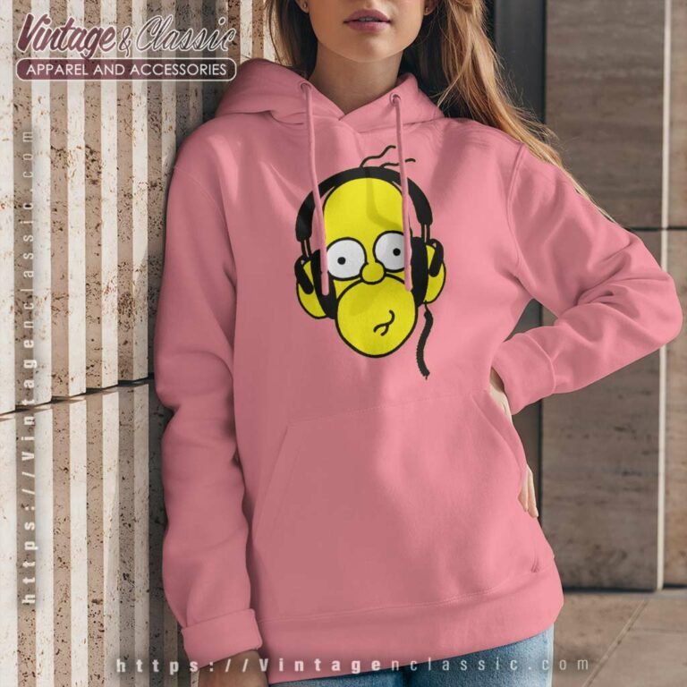 Simpsons Homer Headphones Hoodie Simpsons Homer Headphones Hoodie