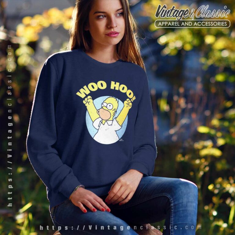Simpsons Homer Woo Hoo Sweatshirt Simpsons Homer Woo Hoo Sweatshirt