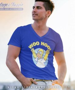 Simpsons Homer Woo Hoo V Neck TShirt