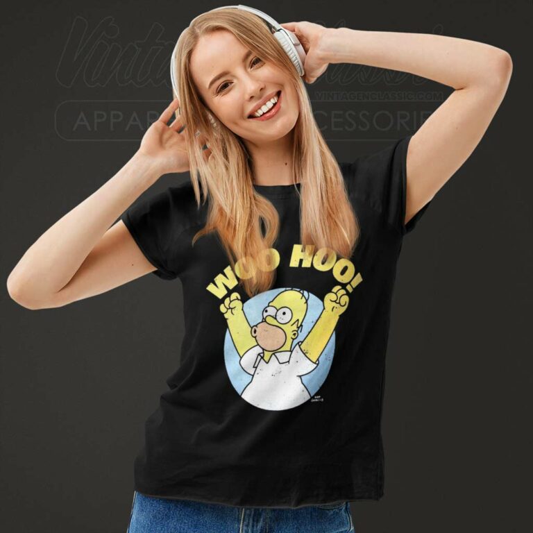 Simpsons Homer Woo Hoo Women TShirt Simpsons Homer Woo Hoo Women TShirt