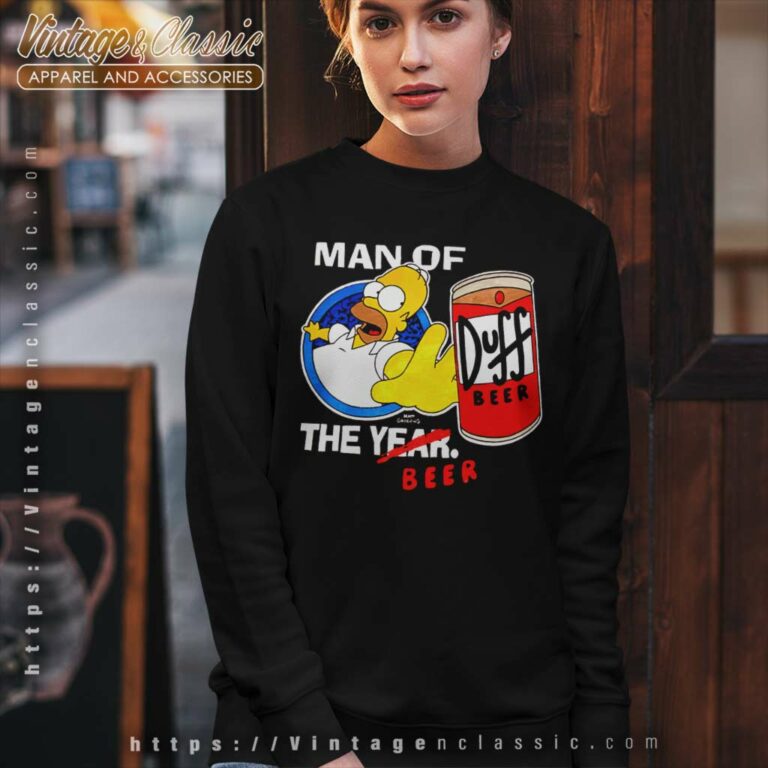 Simpsons Man Of The Beer Duff Sweatshirt Simpsons Man Of The Beer Duff Sweatshirt