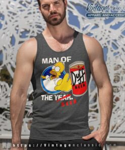 Simpsons Man Of The Beer Duff Tank Top Racerback