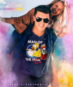 Simpsons Man Of The Beer Duff V Neck TShirt