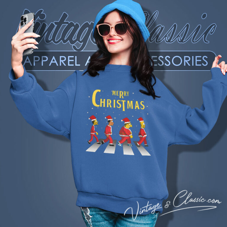 Simson Christmas Road Sweatshirt Simson Christmas Road Sweatshirt