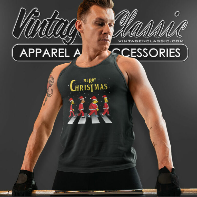 Simson Christmas Road Tank Top Racerback Simson Christmas Road Tank Top Racerback