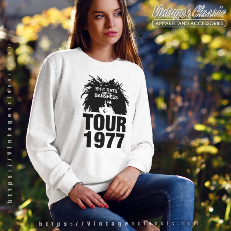 Siouxsie Shit Rats and The Banshees Tour 1977 Sweatshirt Siouxsie Shit Rats and The Banshees Tour 1977 Sweatshirt