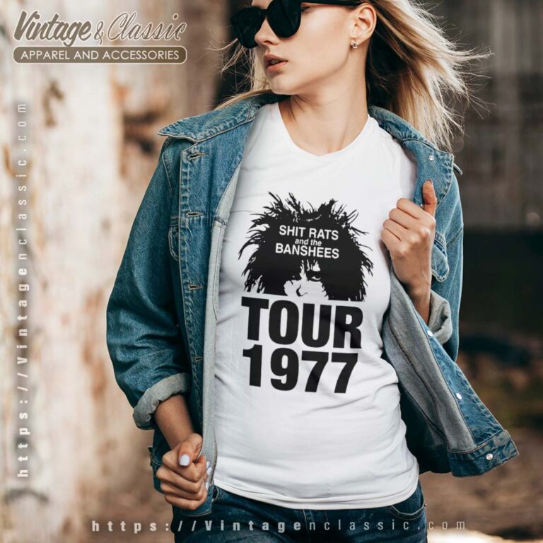 Siouxsie Shit Rats and The Banshees Tour 1977 Vneck Siouxsie Shit Rats and The Banshees Tour 1977 Vneck