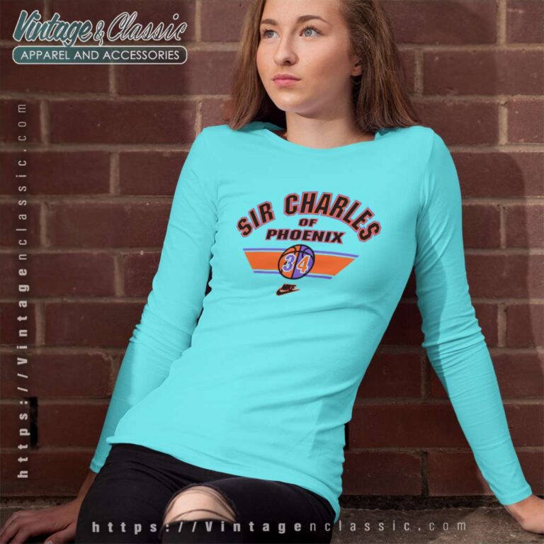 Sir Charles Barkley Of Phoenix Suns Long Sleeve Tee Sir Charles Barkley Of Phoenix Suns Long Sleeve Tee