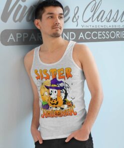 Sister Bluey Halloween Shirt Bingo Halloween Tank Top Racerback