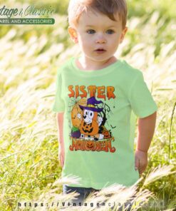 Sister Bluey Halloween Shirt Bingo Halloween kids Tshirt