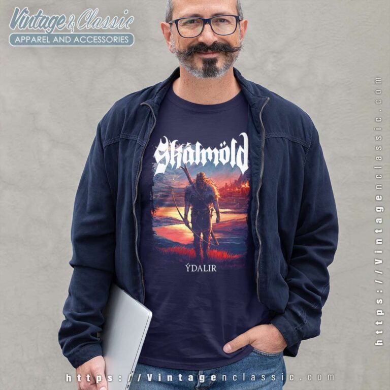 Skalmold Shirt Ydalir Album Cover Long Sleeve Tee Skalmold Shirt Ydalir Album Cover Long Sleeve Tee