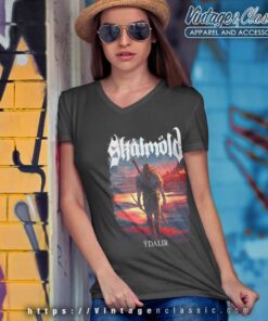 Skalmold Shirt Ydalir Album Cover V Neck TShirt