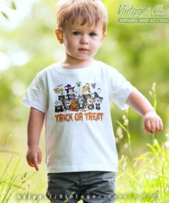 Skeleton Bluey Halloween And Friends kids Tshirt