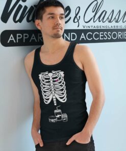 Skeleton By Black Bear Fast Food Halloween Shirt 4 Skeleton By Black Bear Fast Food Halloween Tank Top Racerback 1