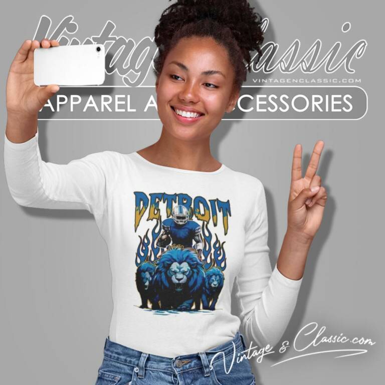 Skeleton Detroit Lions Long Sleeve Tee Skeleton Detroit Lions Long Sleeve Tee