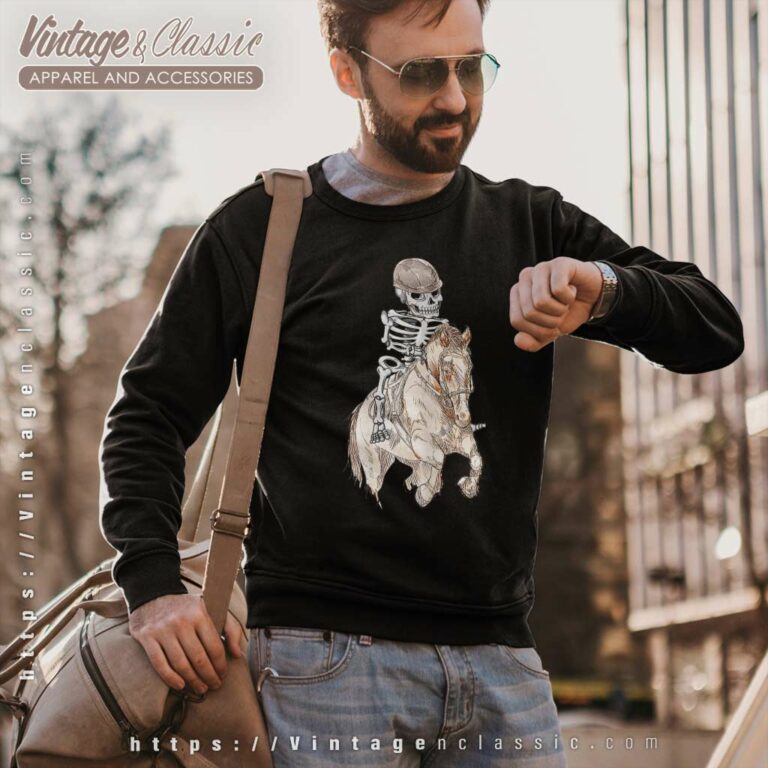 Skeleton Horse Racing Halloween Sweatshirt Skeleton Horse Racing Halloween Sweatshirt