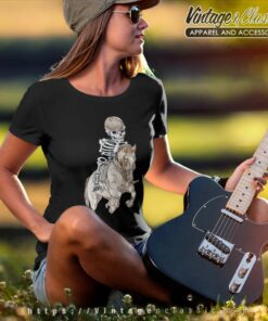 Skeleton Horse Racing Halloween Shirt 5 Skeleton Horse Racing Halloween Women TShirt
