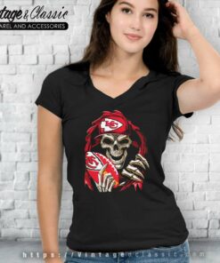 Skeleton Rugby Kansas City V Neck TShirt