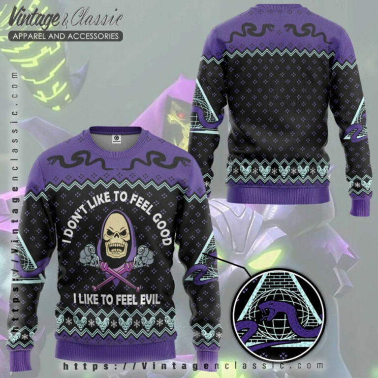 Skeletor He Man Masters Ugly Christmas Sweater back Ugly Sweater Skeletor He Man Masters Ugly Christmas Sweater back Ugly Sweater