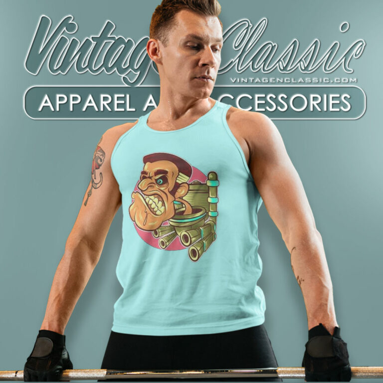 Skibidi Toilet Mean Muggin Tank Top Racerback 5 Skibidi Toilet Mean Muggin Tank Top Racerback 5