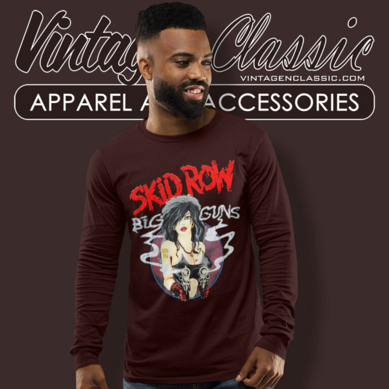 Skid Row Band Big Guns Long Sleeve Tee Skid Row Band Big Guns Long Sleeve Tee