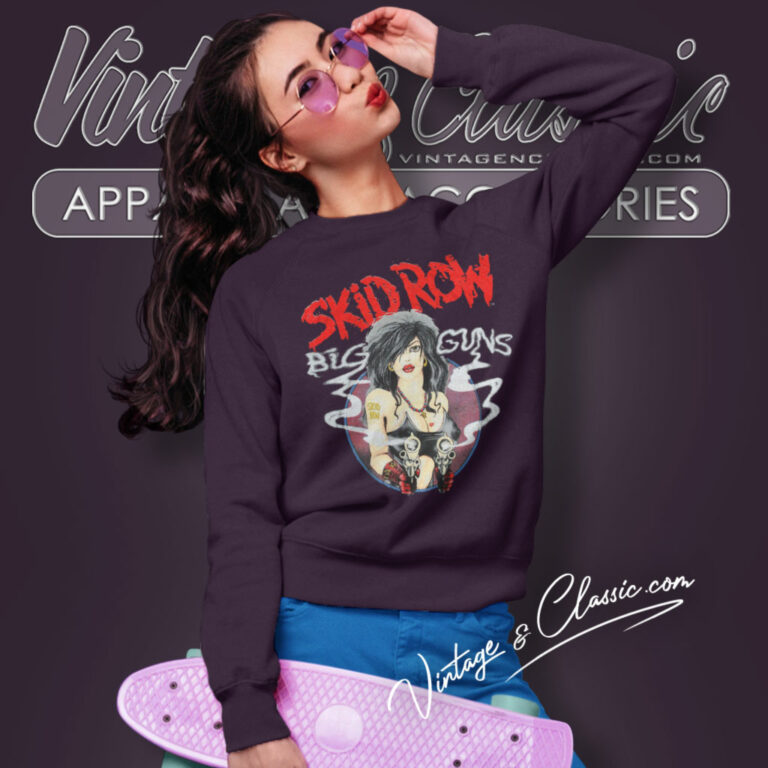 Skid Row Band Big Guns Sweatshirt Skid Row Band Big Guns Sweatshirt