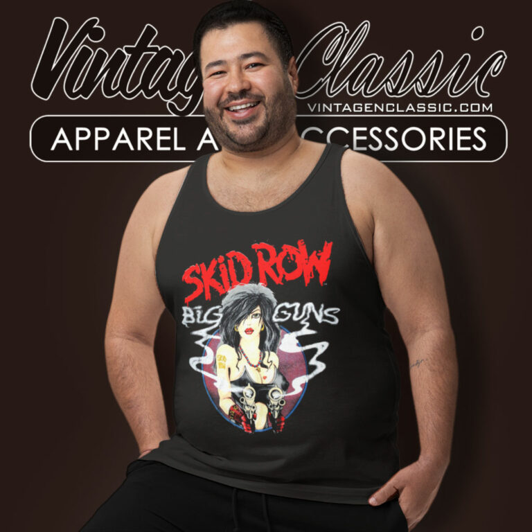 Skid Row Band Big Guns Tank Top Racerback Skid Row Band Big Guns Tank Top Racerback