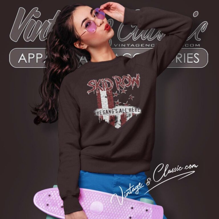 Skid Row Flag Sweatshirt Skid Row Flag Sweatshirt