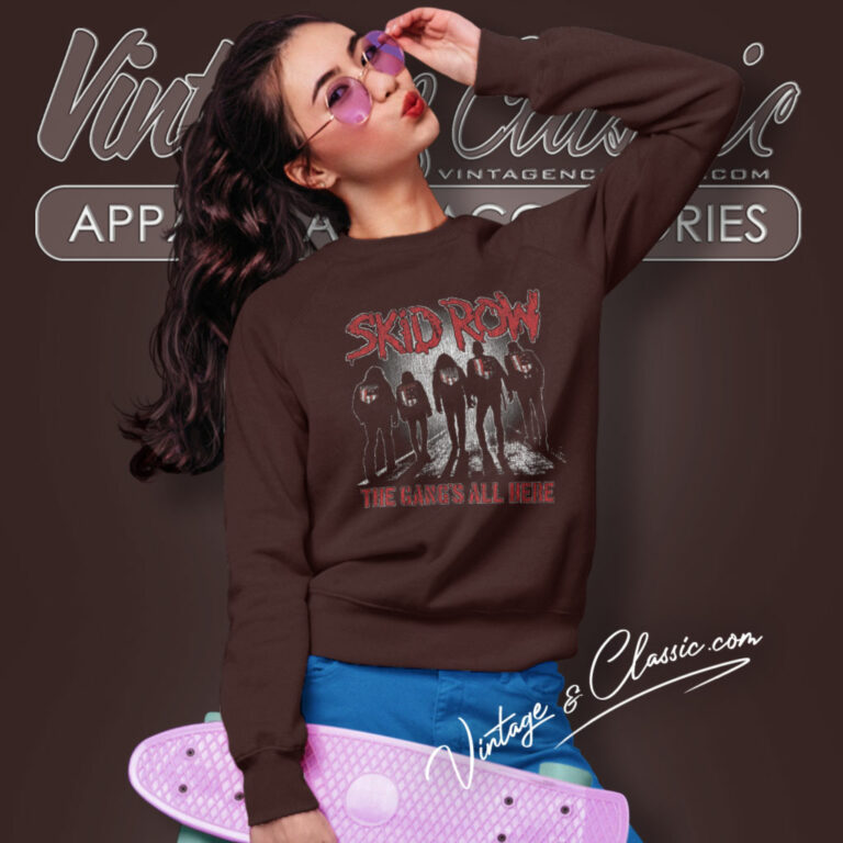 Skid Row Gangs All Here Album Cover Sweatshirt Skid Row Gangs All Here Album Cover Sweatshirt