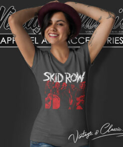 Skid Row Gangs All Lined Up V Neck TShirt