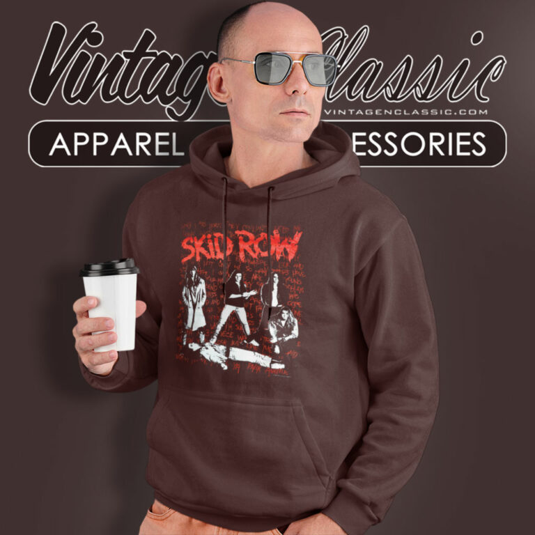 Skid Row I Survived Tour Concert 1990 Hoodie Skid Row I Survived Tour Concert 1990 Hoodie