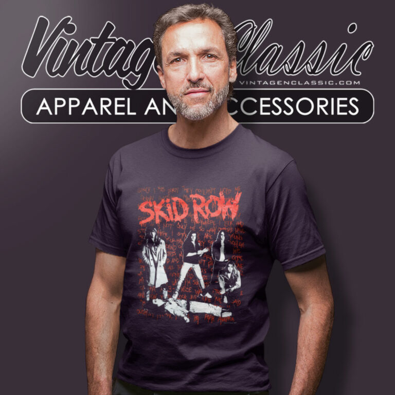 Skid Row I Survived Tour Concert 1990 T Shirt Skid Row I Survived Tour Concert 1990 T Shirt