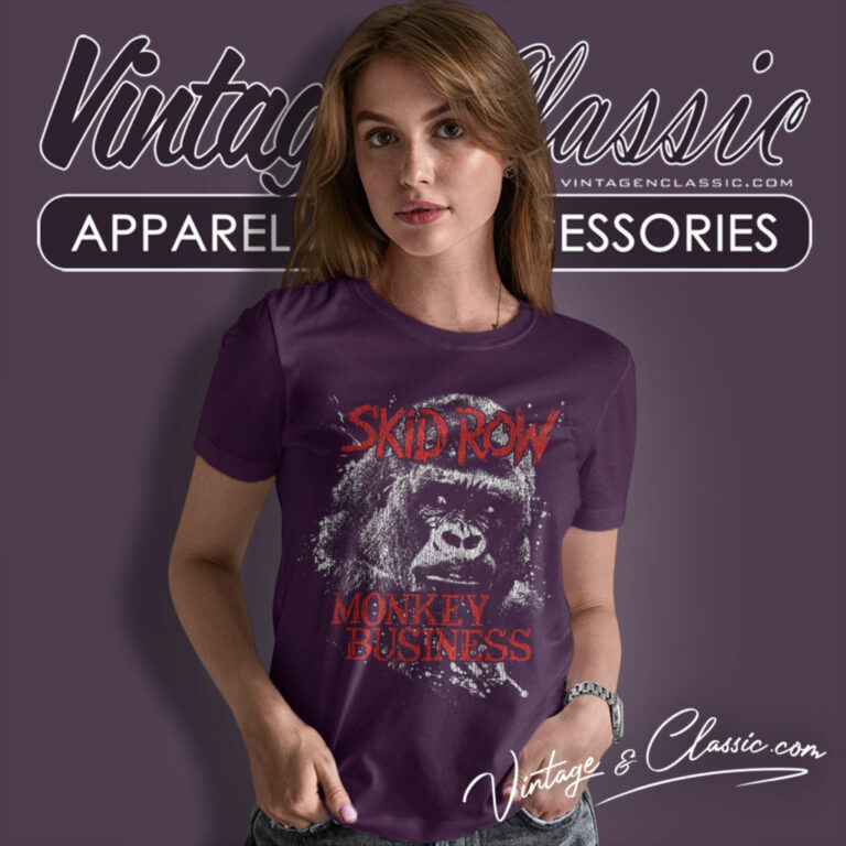 Skid Row Monkey Business Women T Shirt Skid Row Monkey Business Women T Shirt