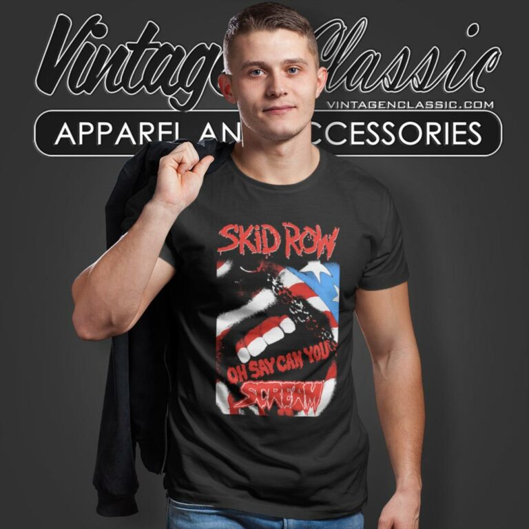 Skid Row Shirt Can You Scream T Shirt Skid Row Shirt Can You Scream T Shirt